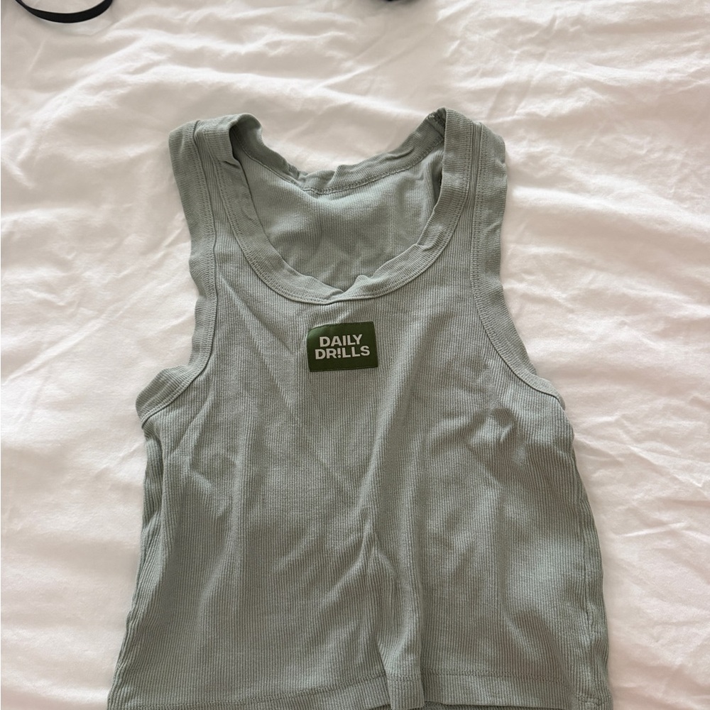 Daily Drills Sage Green Tank Top
